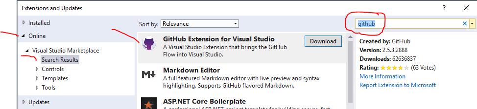 Git Hub Extenstion