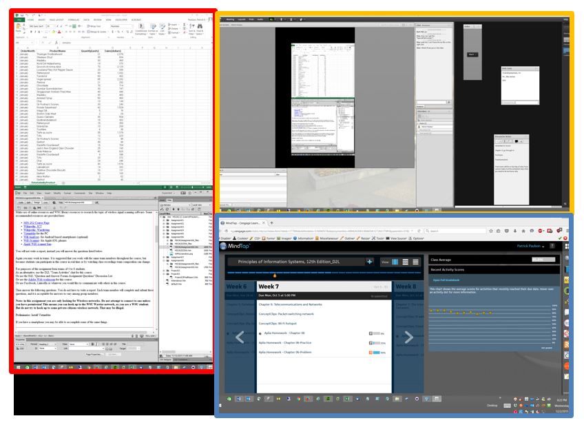 Multiple monitors